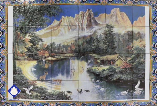 Mountain landscape M325 Art Tile