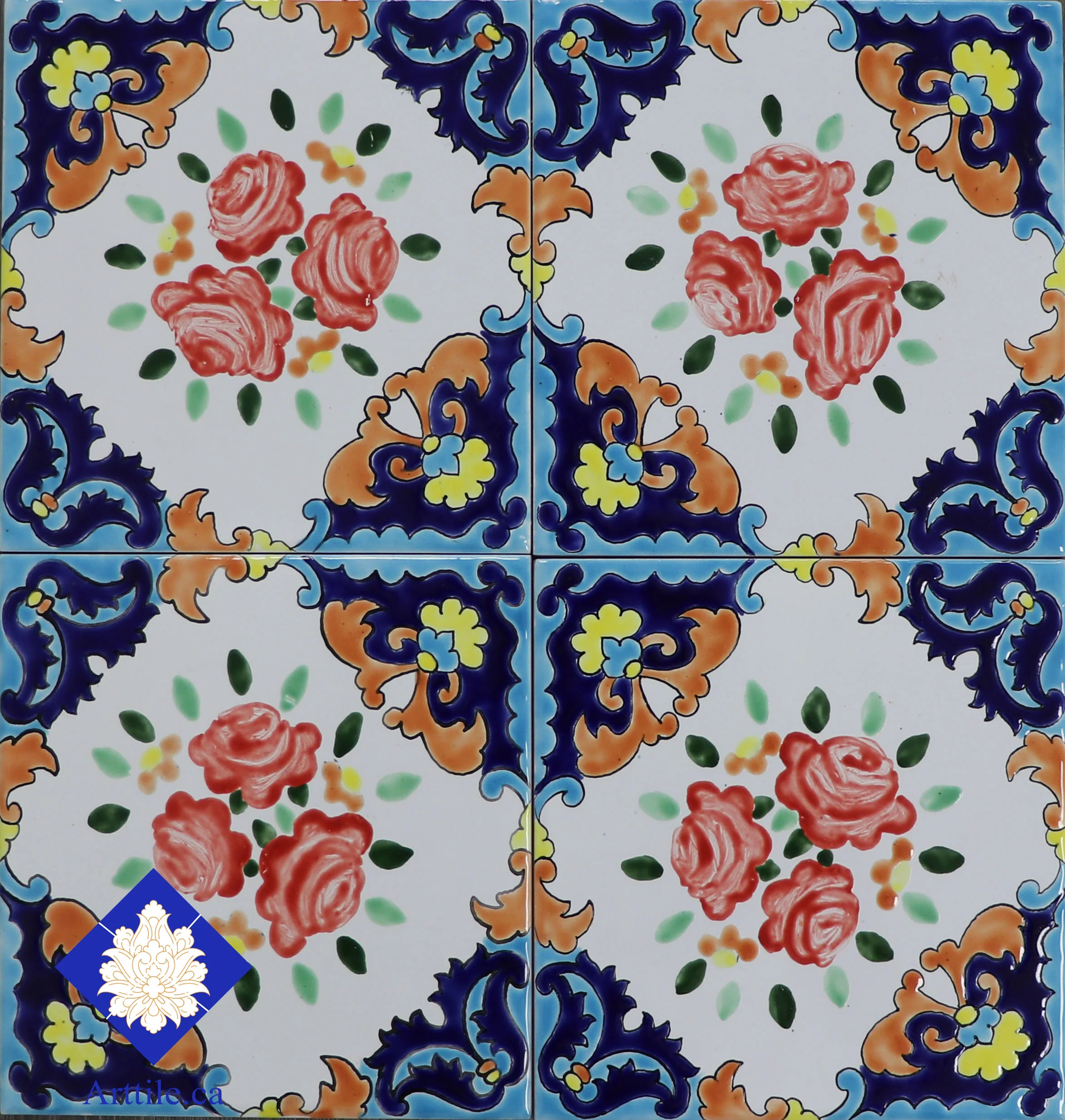 Rose D295 Art Tile