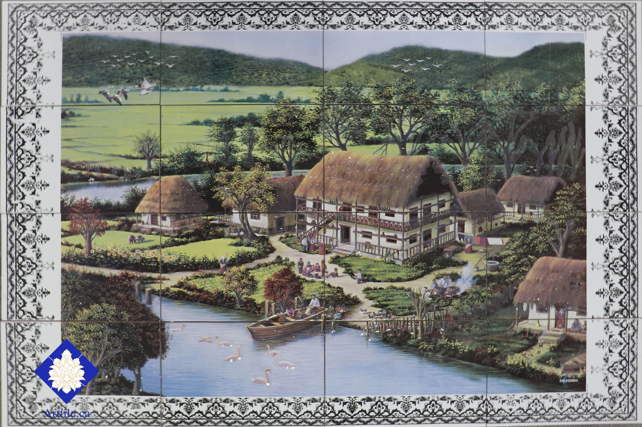 Rural landscape M330 Art Tile Rural landscape M330 Art Tile